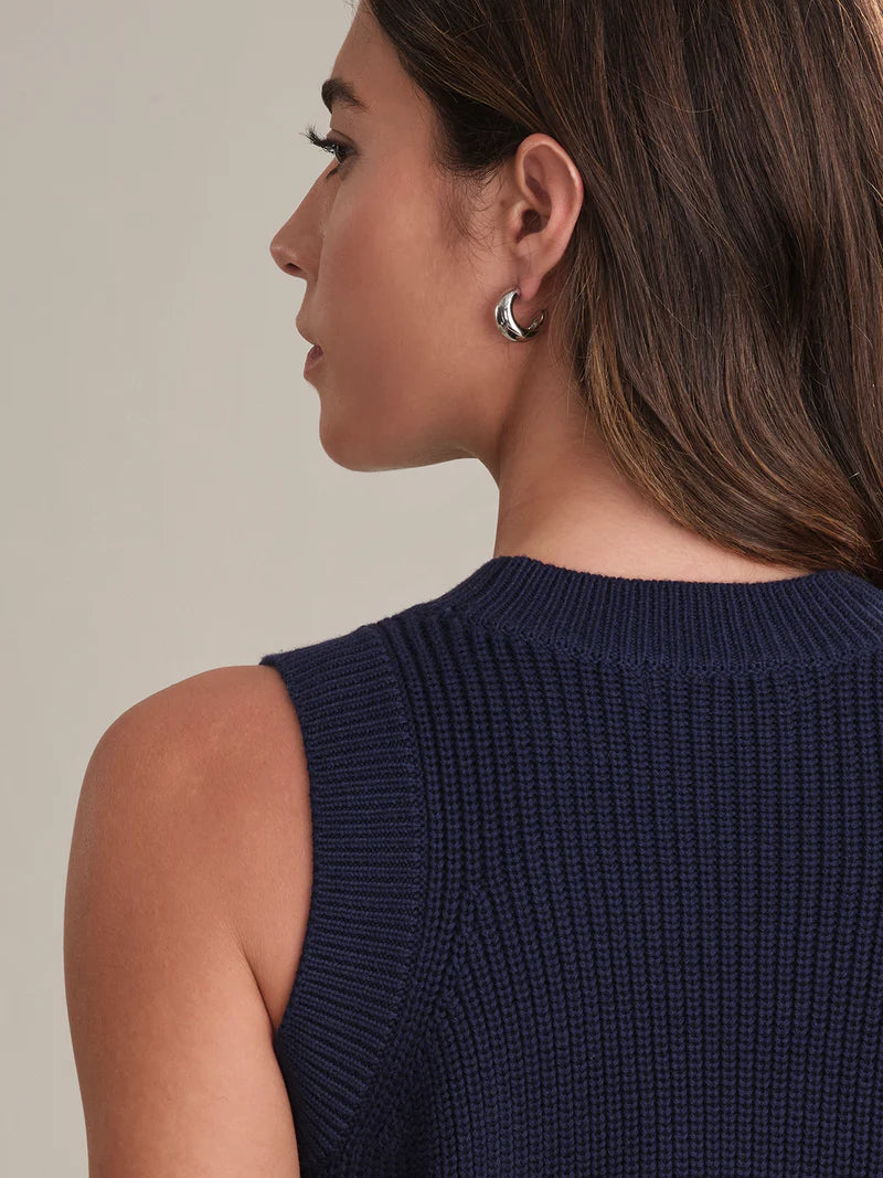 525 - Demi High Crewneck Tank/Dark Blue