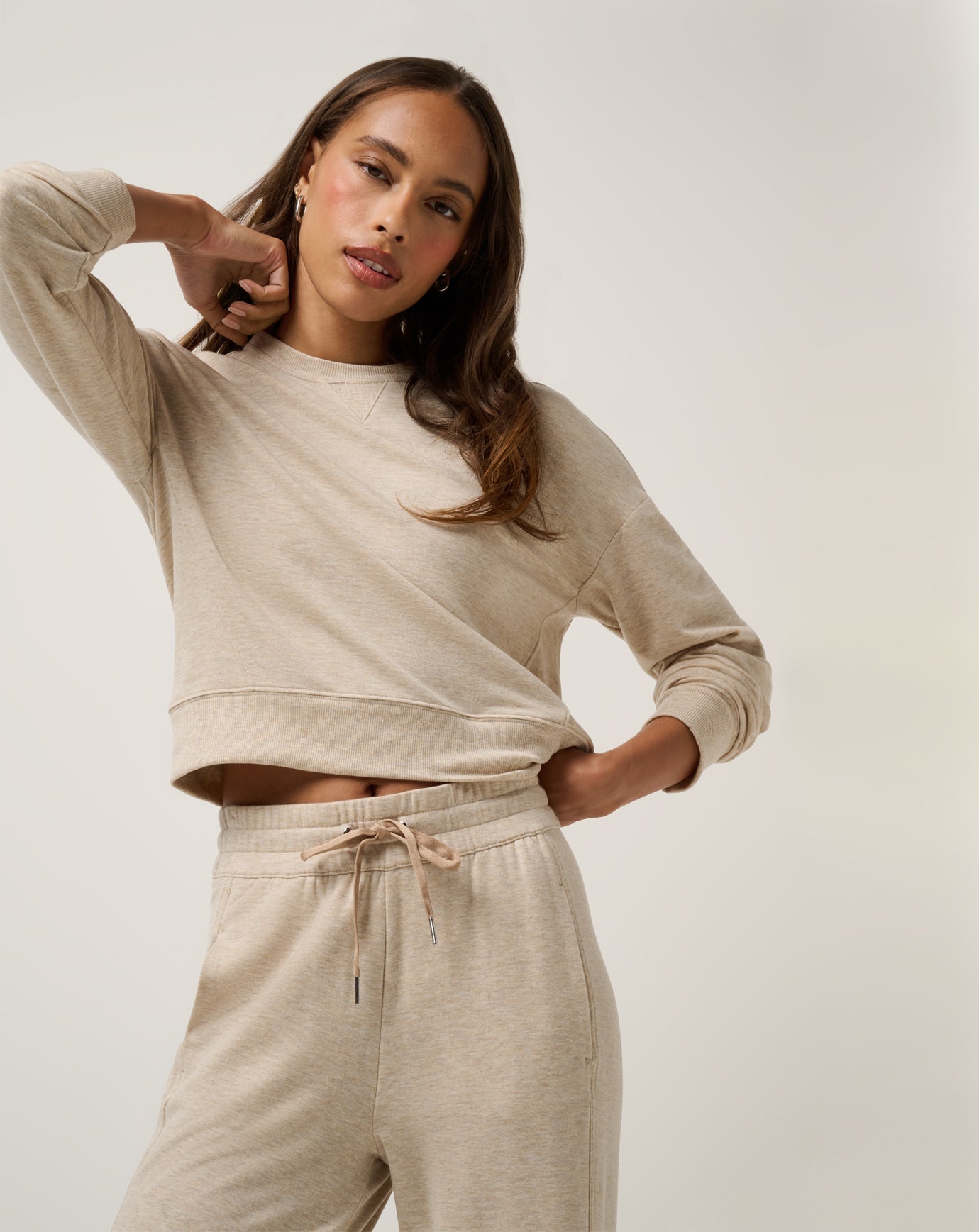 TRAVIS MATHEW - Cloud Terry Crew / Heather Natural