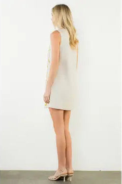 Sleeveless Floral Pattern Dress