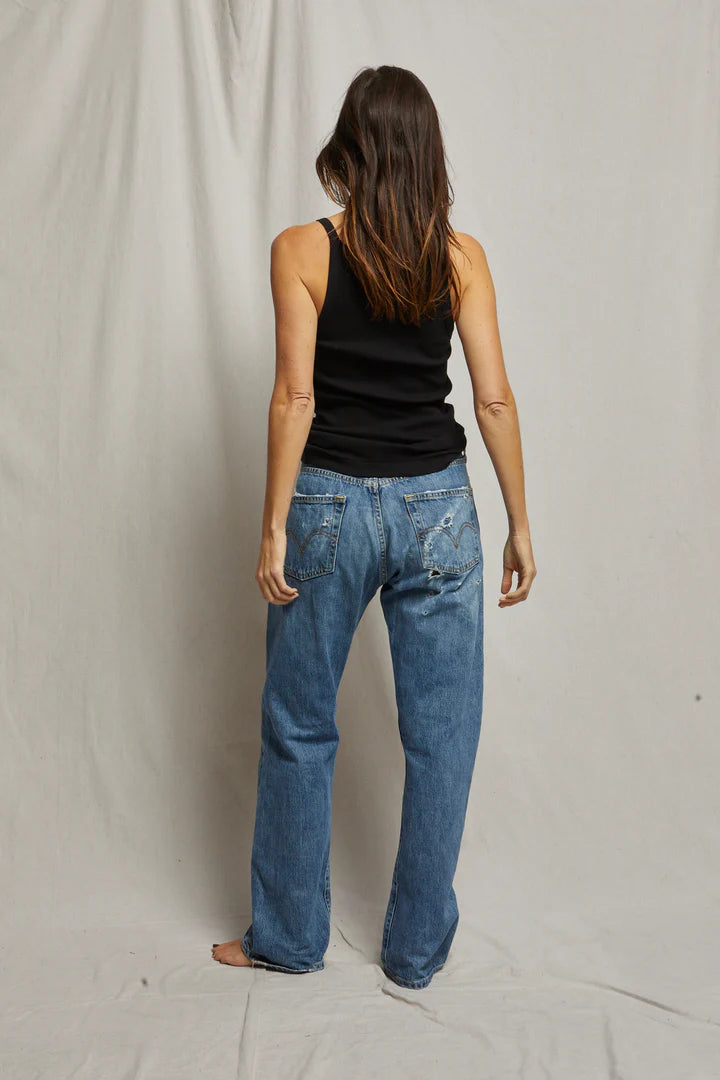 Annie Ribbed Cotton Tank