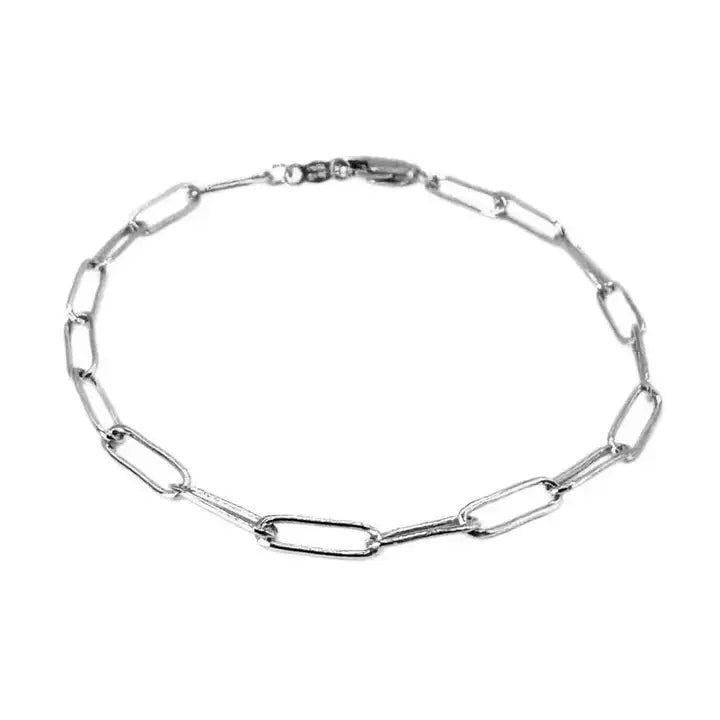 Essential Petite Paperclip Links/ Sterling Silver
