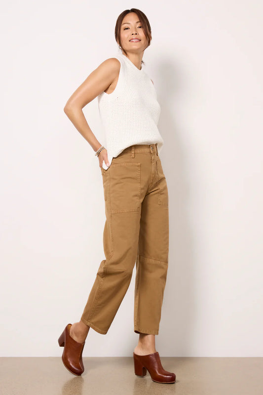 VELVET - Brylie Barrel Leg Pant / Biscotti