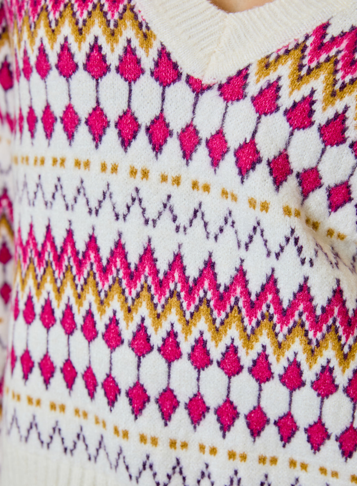 Fairisle V-Neck Sweater