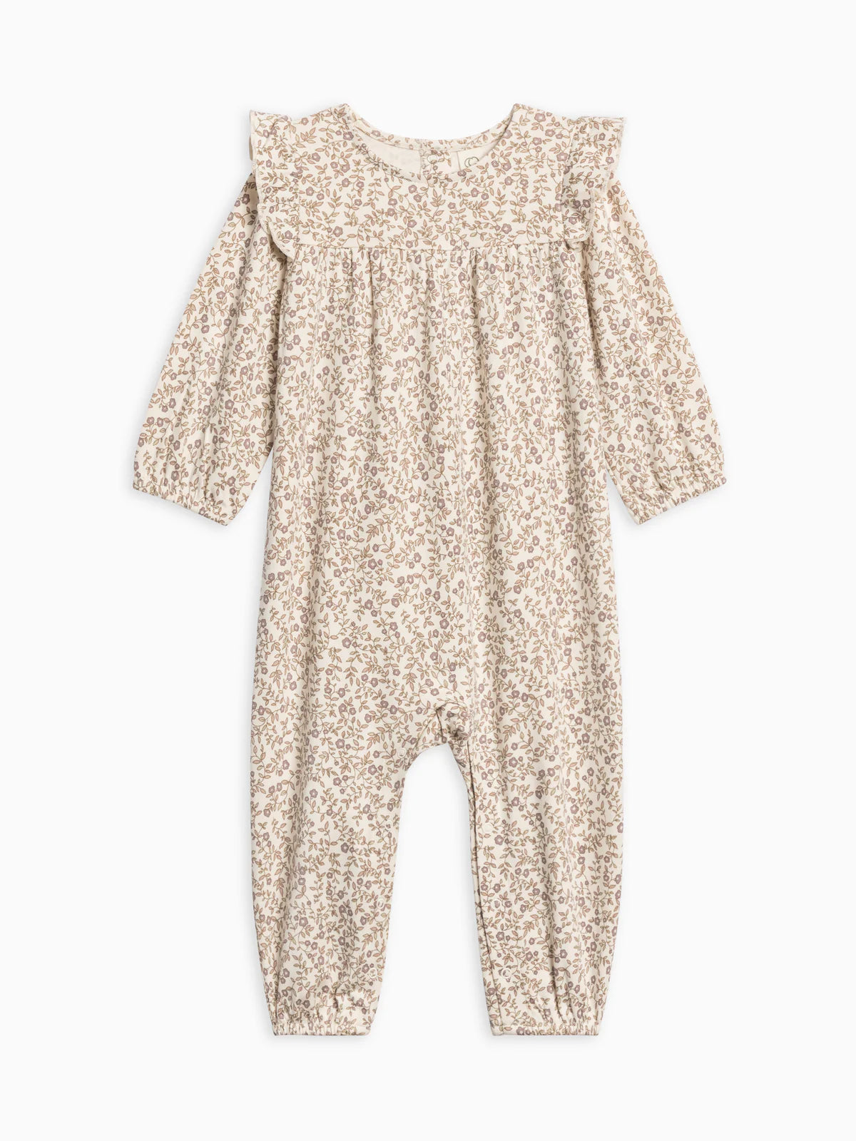 COLORED ORGANICS - Jine Ruffle Sleeve Romper / Purple Mauve