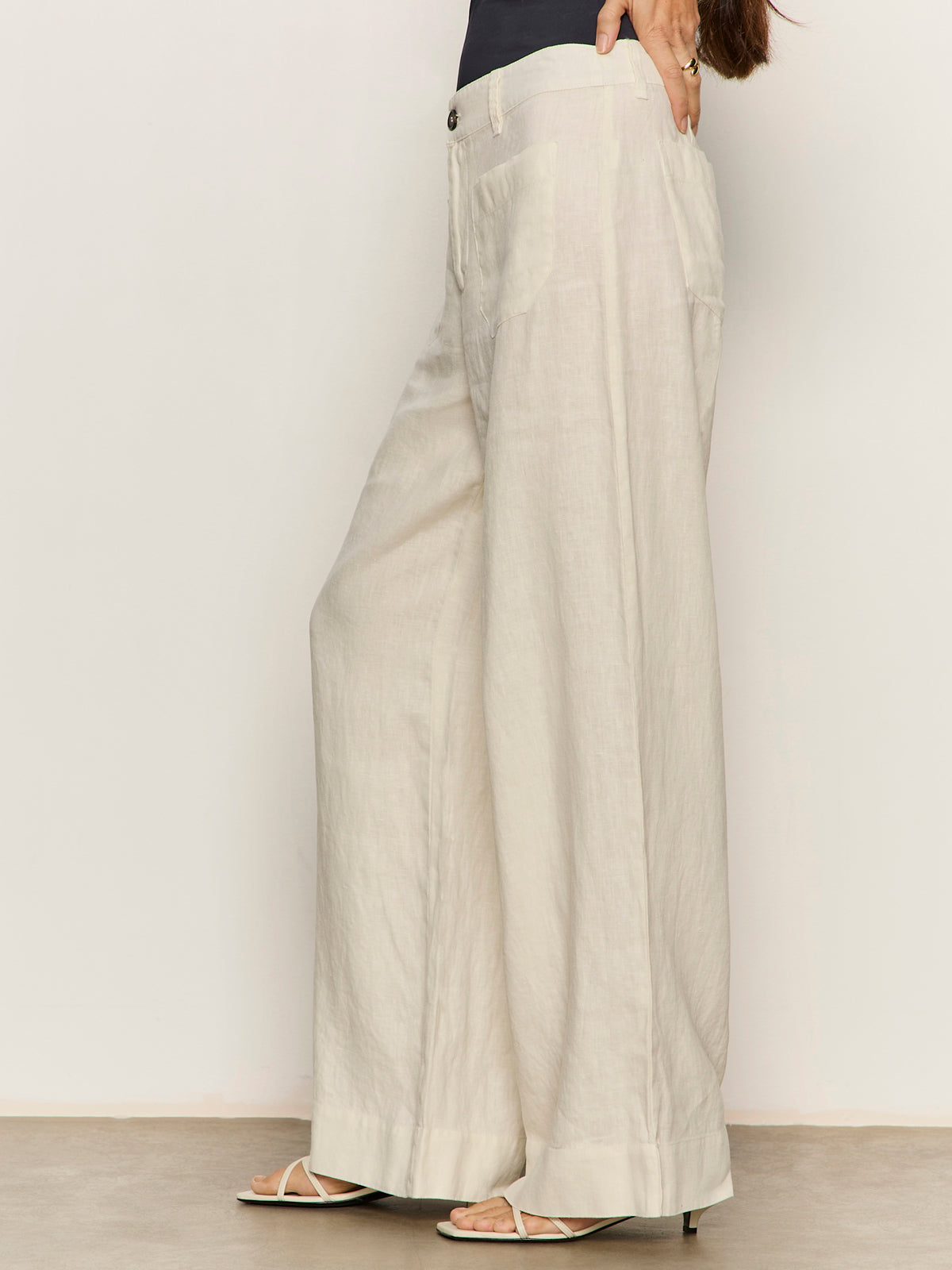 Linen Marine Wide Leg