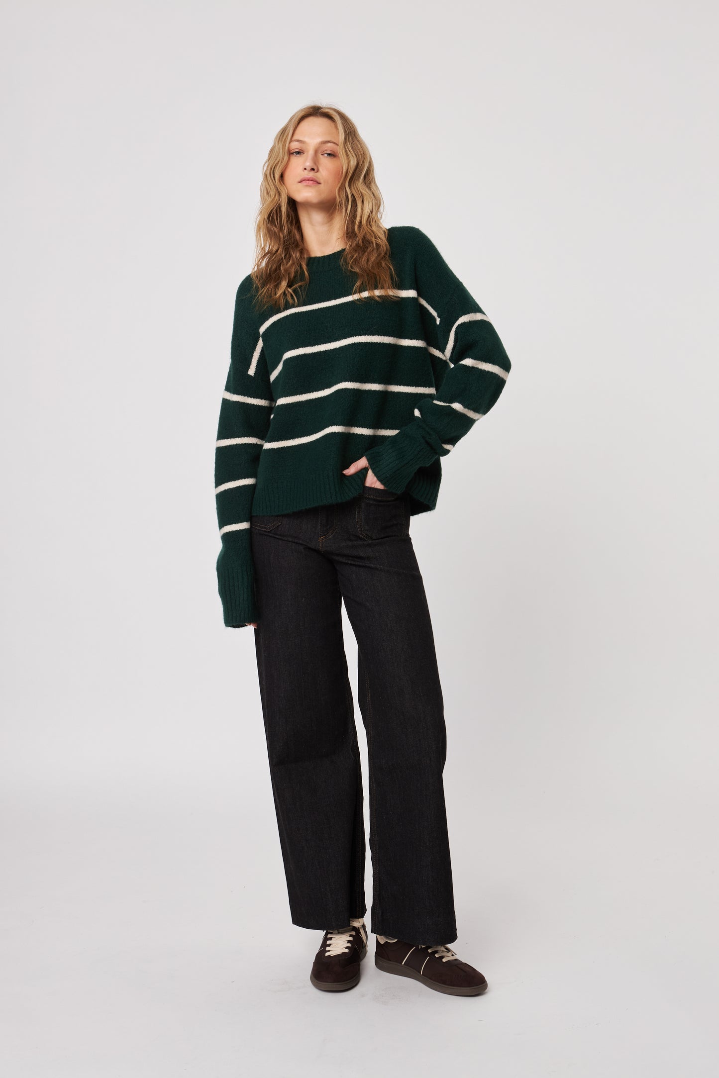 JOHN + JENN - Roscoe Sweater/ Spruce