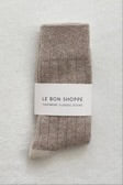 Le Bon Shoppe - Classic Cashmere Socks / Fawn