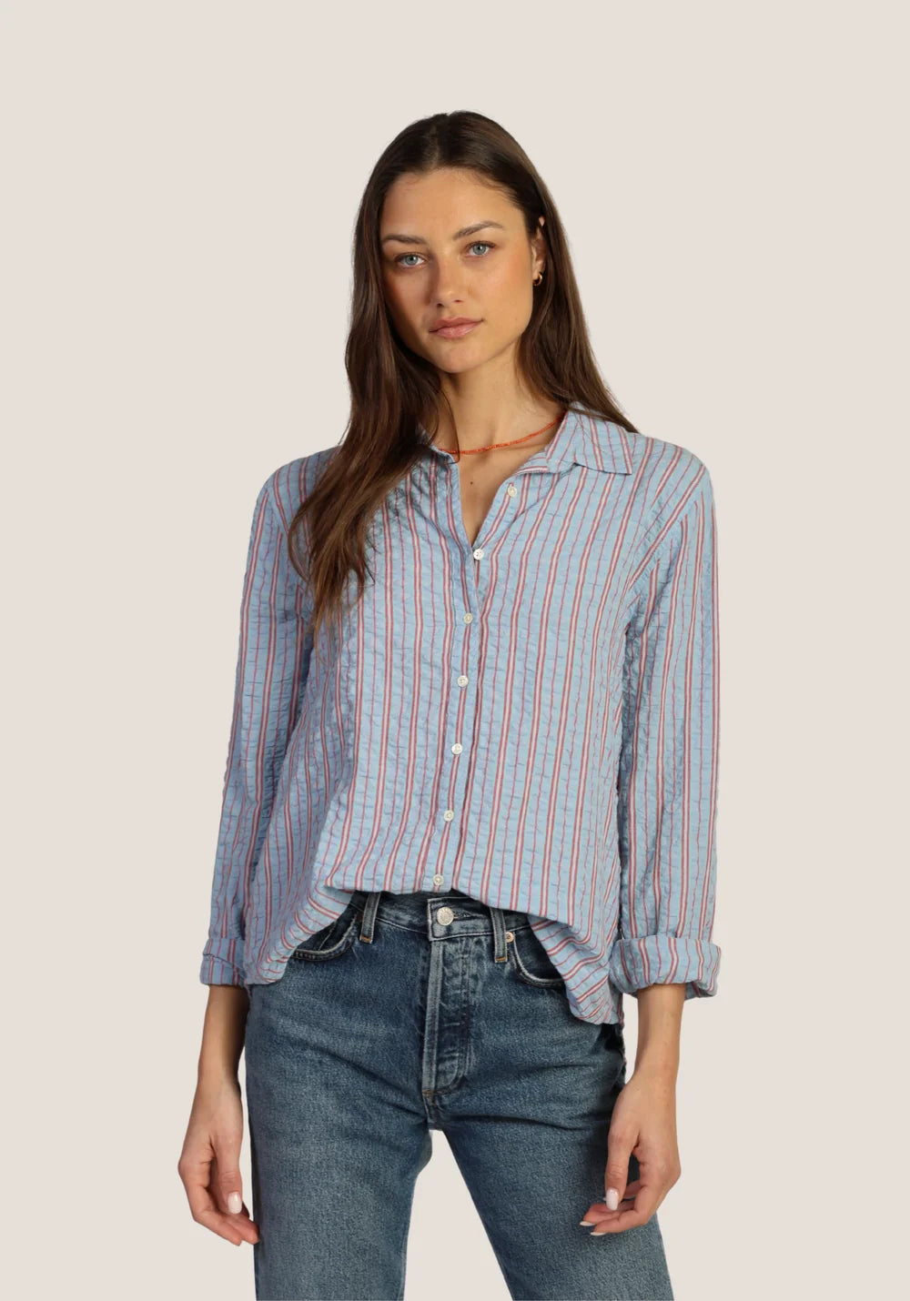 Taylor Stripe Button Up