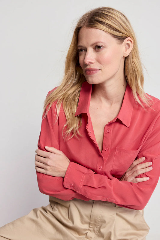 The Silk Shirt / Brick Red / FINAL SALE