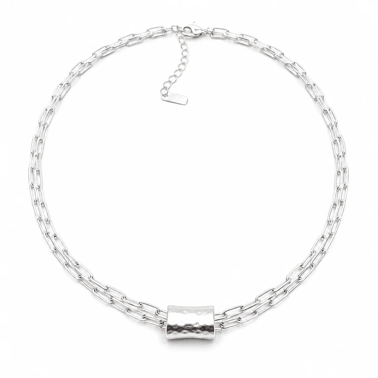 Paperclip Barrel Necklace