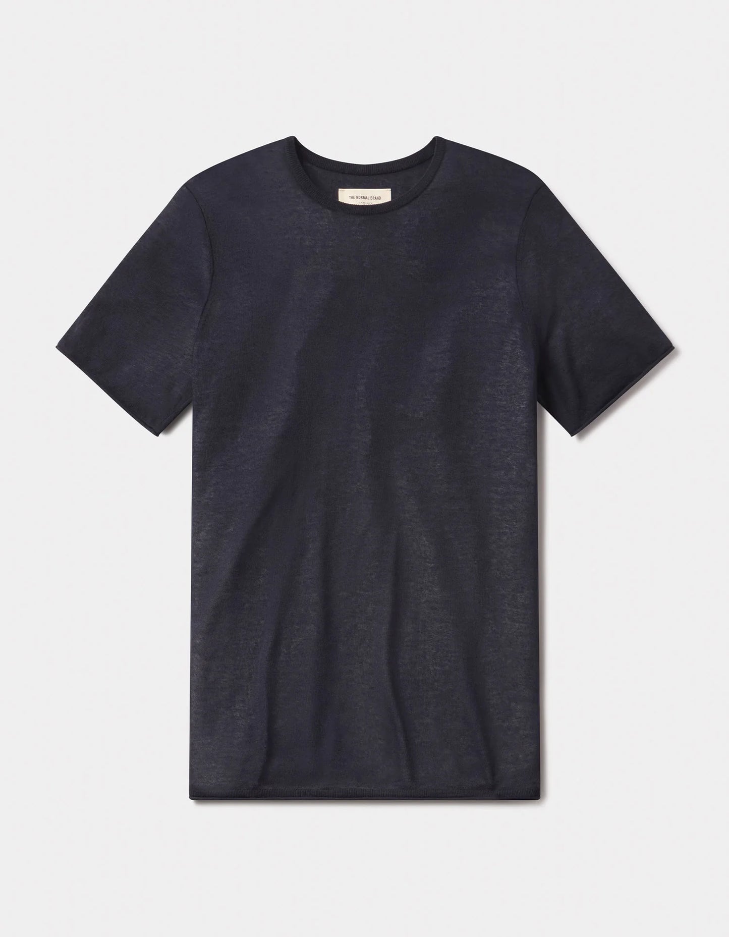 Summer Linen Blend Tee / Navy