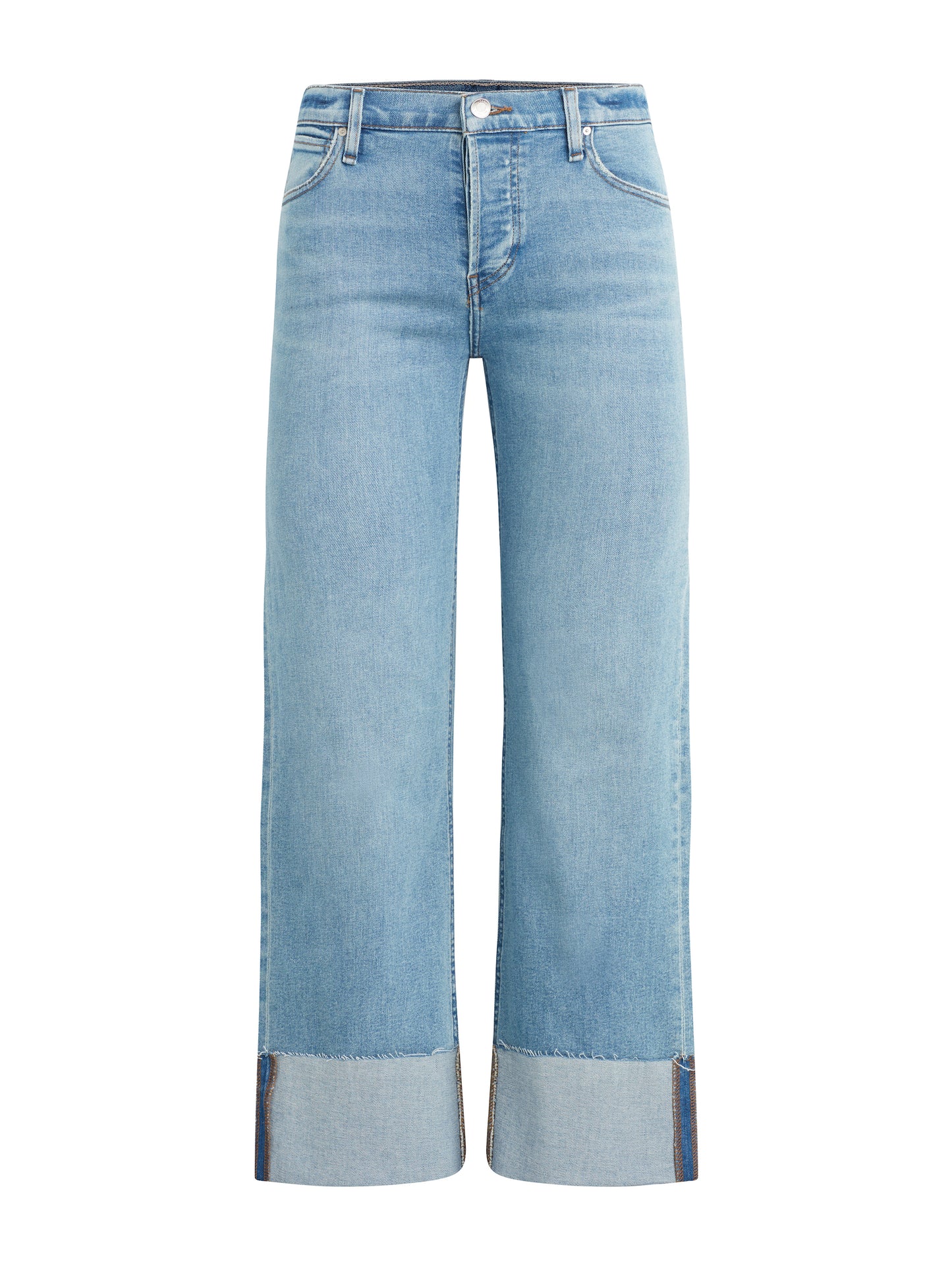 HUDSON - Oak Rosie High-Rise Wide Leg Ankle Cuff