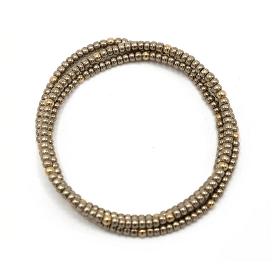 OG Classic Bracelet Stack in Bronze + Gold Filled