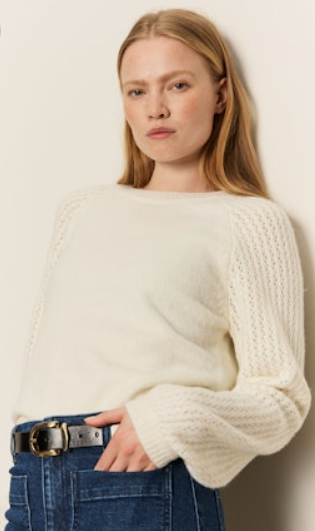 SANCTUARY - Cozy Moment Sweater/ Chalk