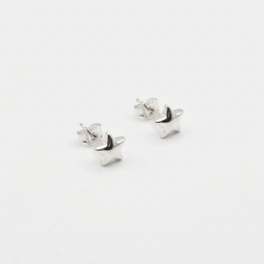 Puffy Star Studs