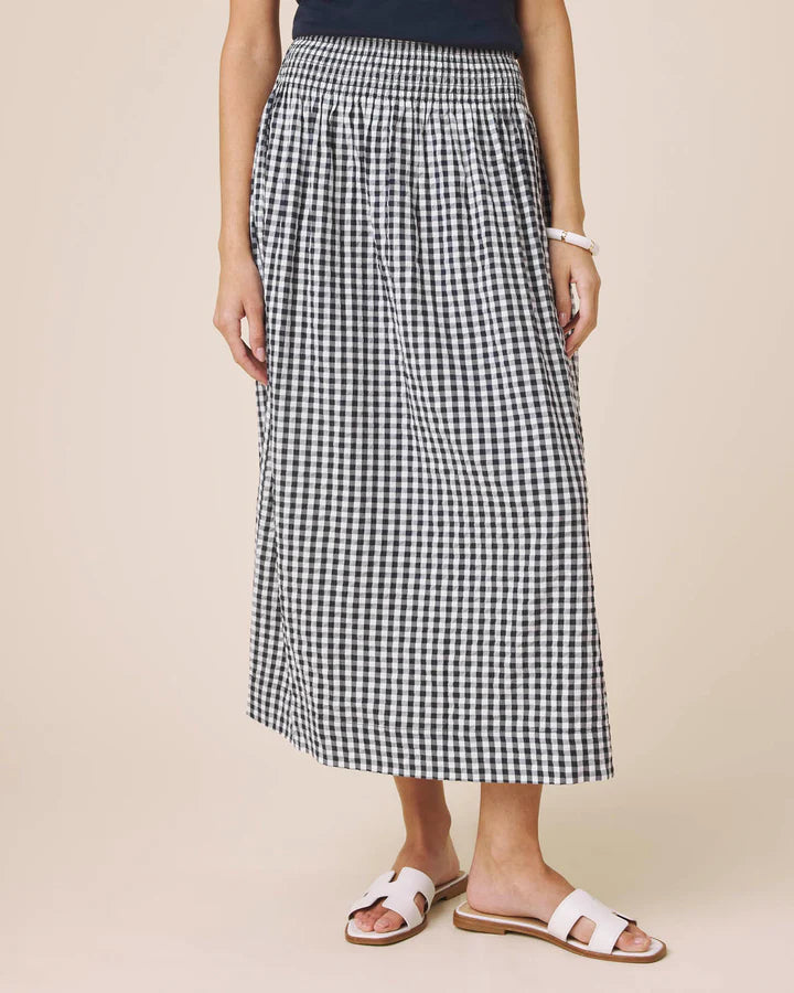 Gigi Gingham Midi Skirt