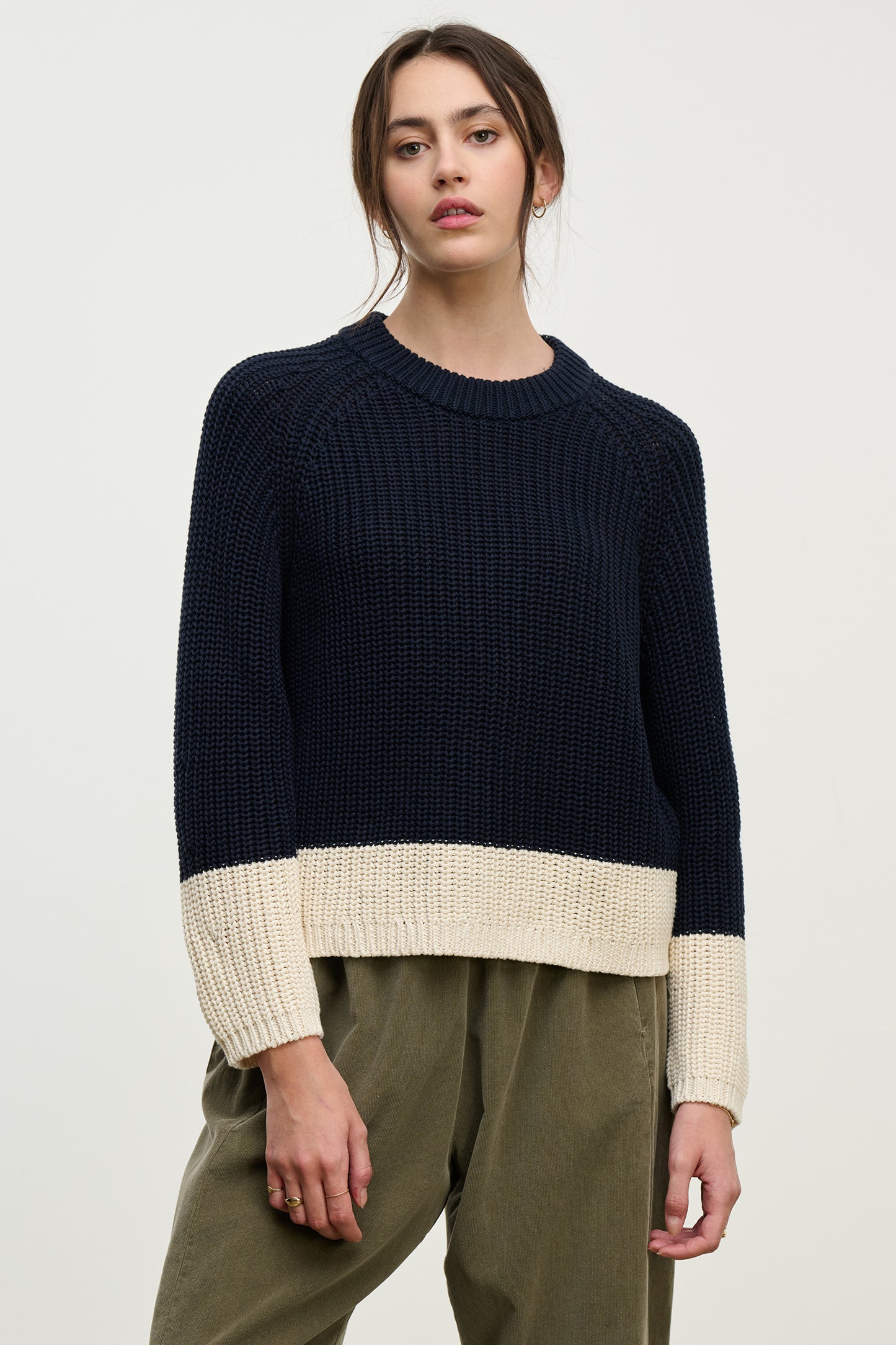 VELVET - Shay Navy Sweater