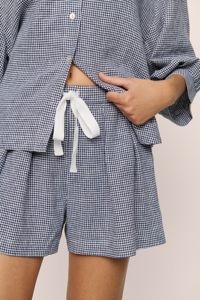 Linen Blend Relaxed Short