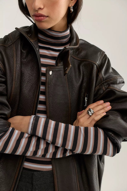Good Good Striped Turtleneck