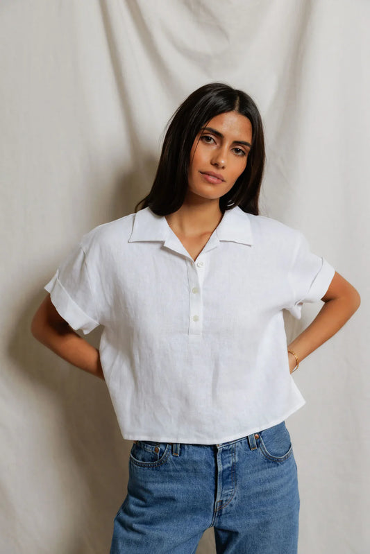 Tabitha Linen Polo