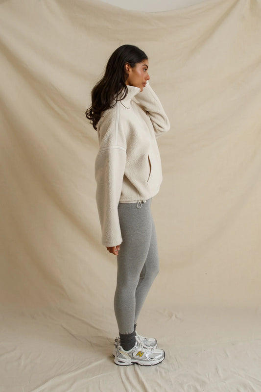 Tristan Sherpa Half-Zip Sweatshirt