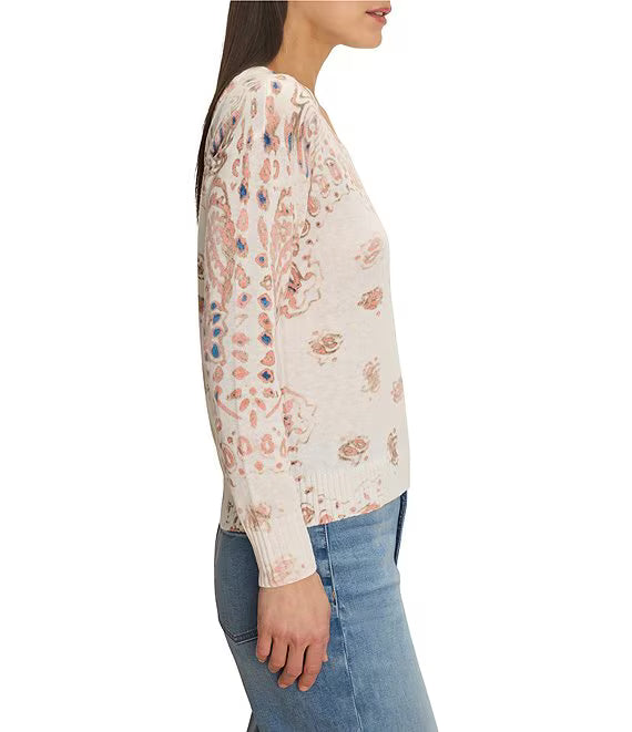 Placed Paisley Sweater