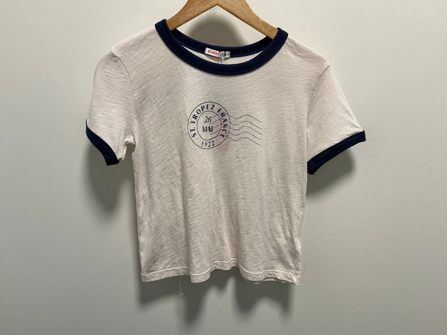 Ringer Boxy St. Tropez Tee/Oyster