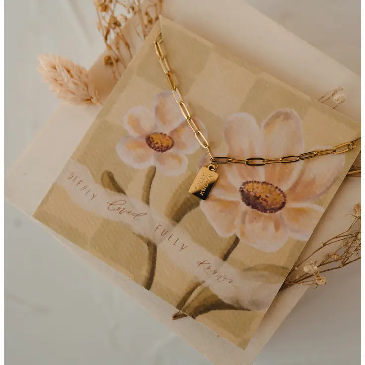 Fully Known Mini Tag Necklace