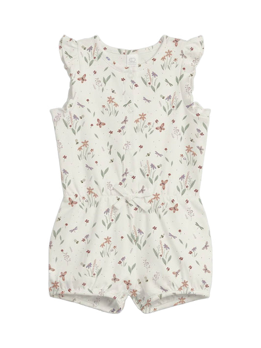Amelia Romper - Butterfly / Fog + Mint