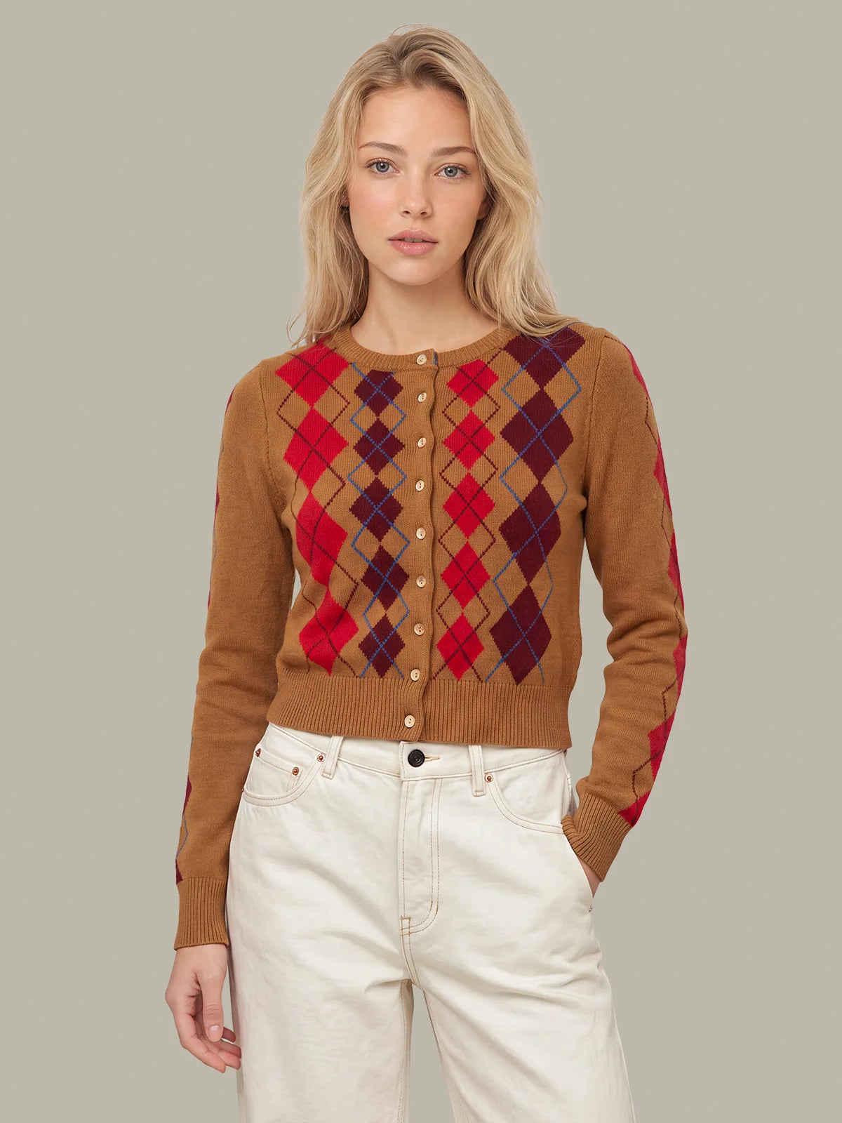 Serena Intarsia Cardigan