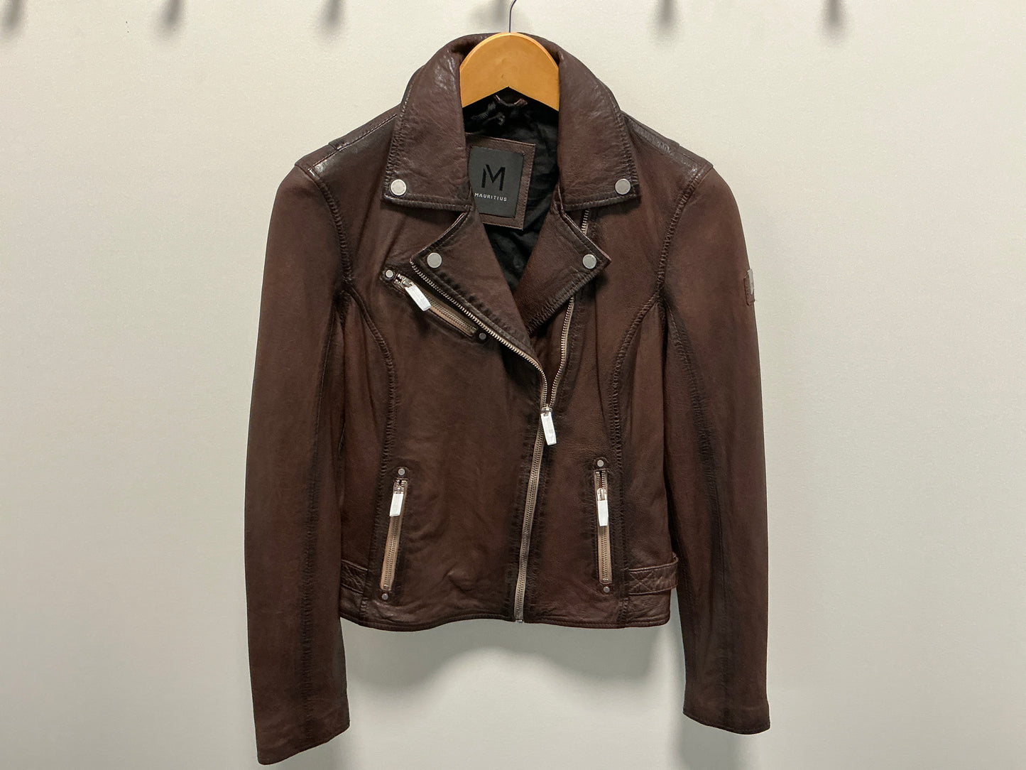 Sofia Brown Leather Jacket