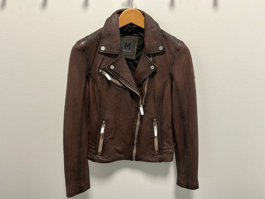 MAURITIUS - Sofia Brown Leather Jacket