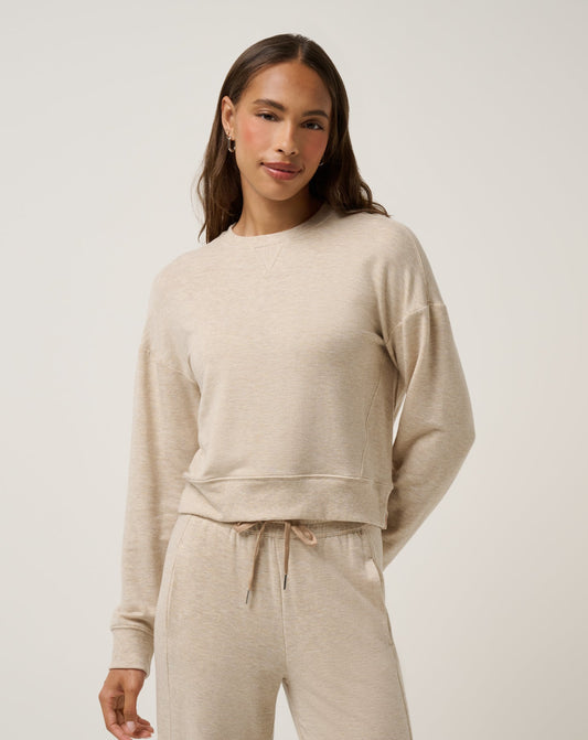 TRAVIS MATHEW - Cloud Terry Crew / Heather Natural