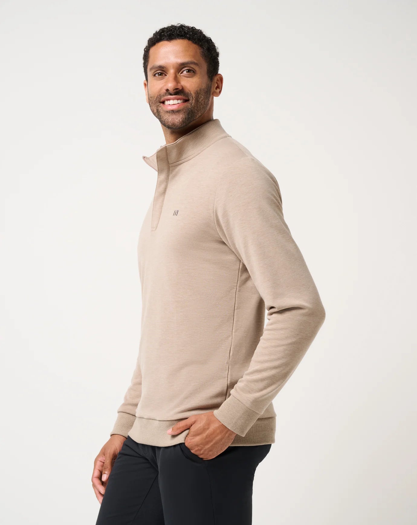 Cloud Quarter Zip 2.0/ Heather Portabella Brown