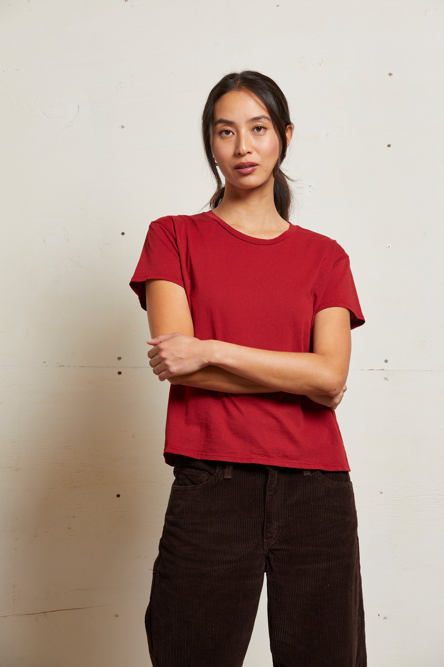 PERFECT WHITE TEE - Maple Short Sleeve Boxy Crew Tee