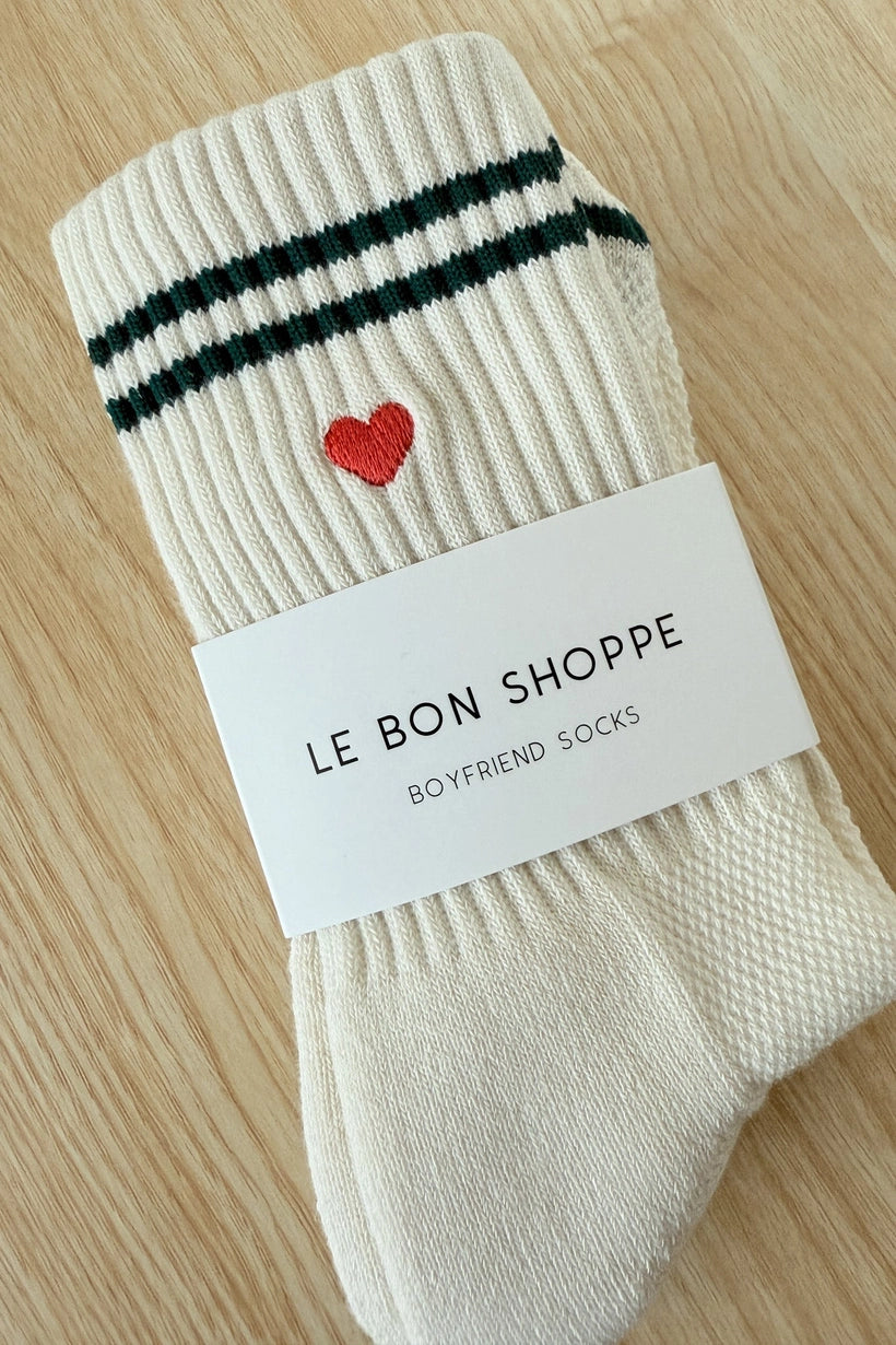 Embroidered Crew Socks