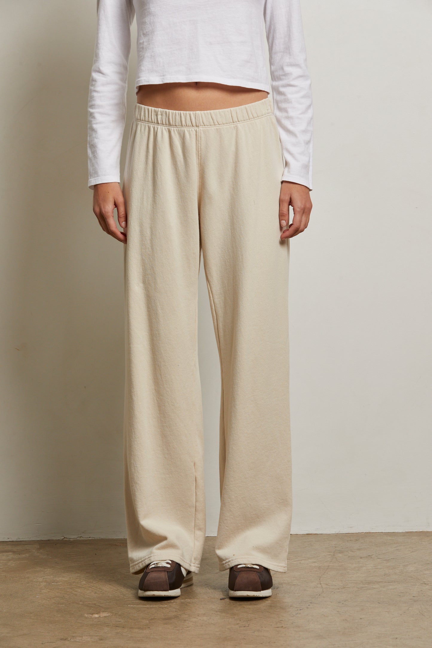 PERFECT WHITE TEE - Sugar French Terry Pant