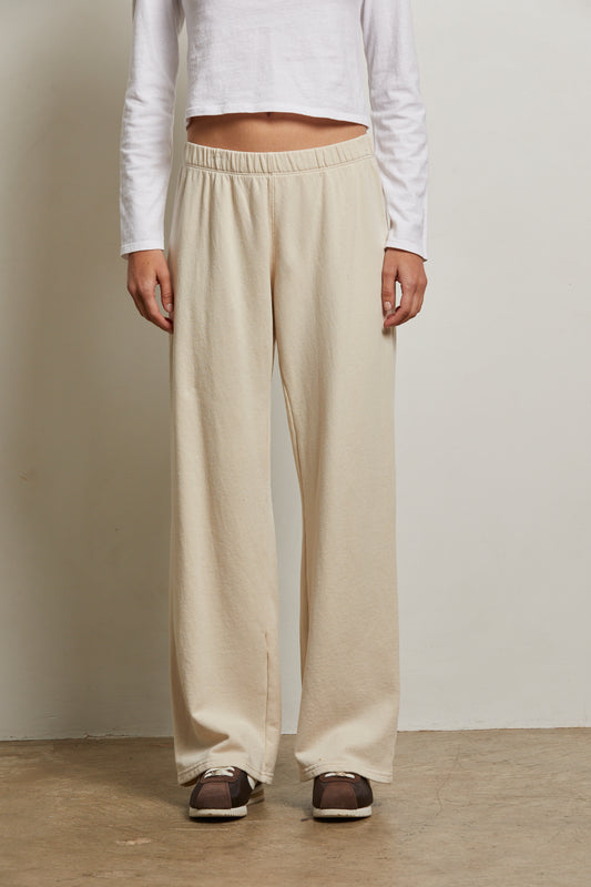 PERFECT WHITE TEE - Sugar French Terry Pant