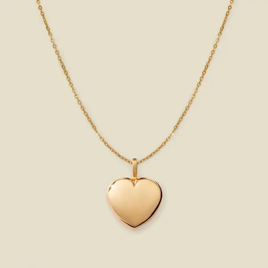 Puffy Heart Charm Necklace