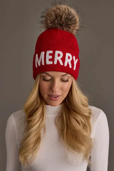 Merry Knit Pom Hat