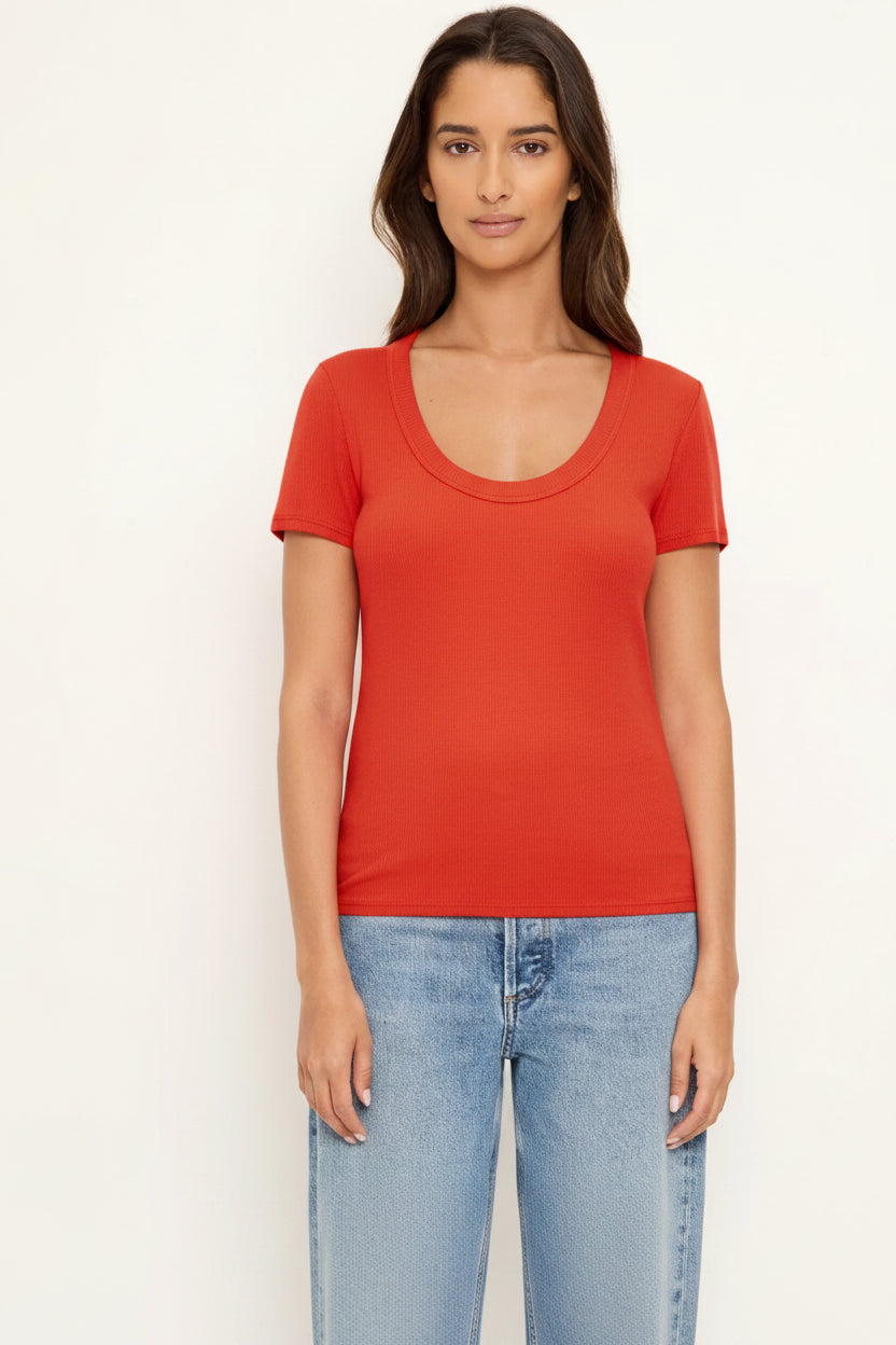 Calla Scoopneck Tee / Samba