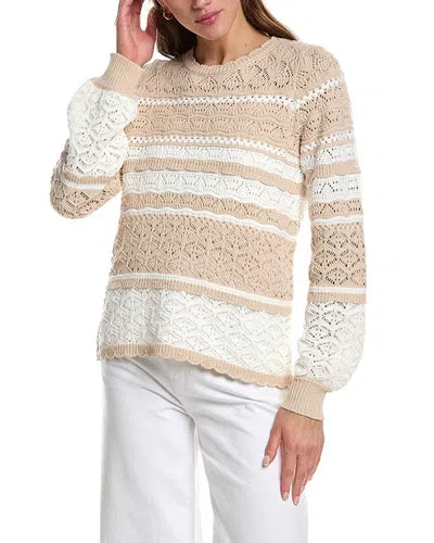Scalloped Trim Sweater / Chateau