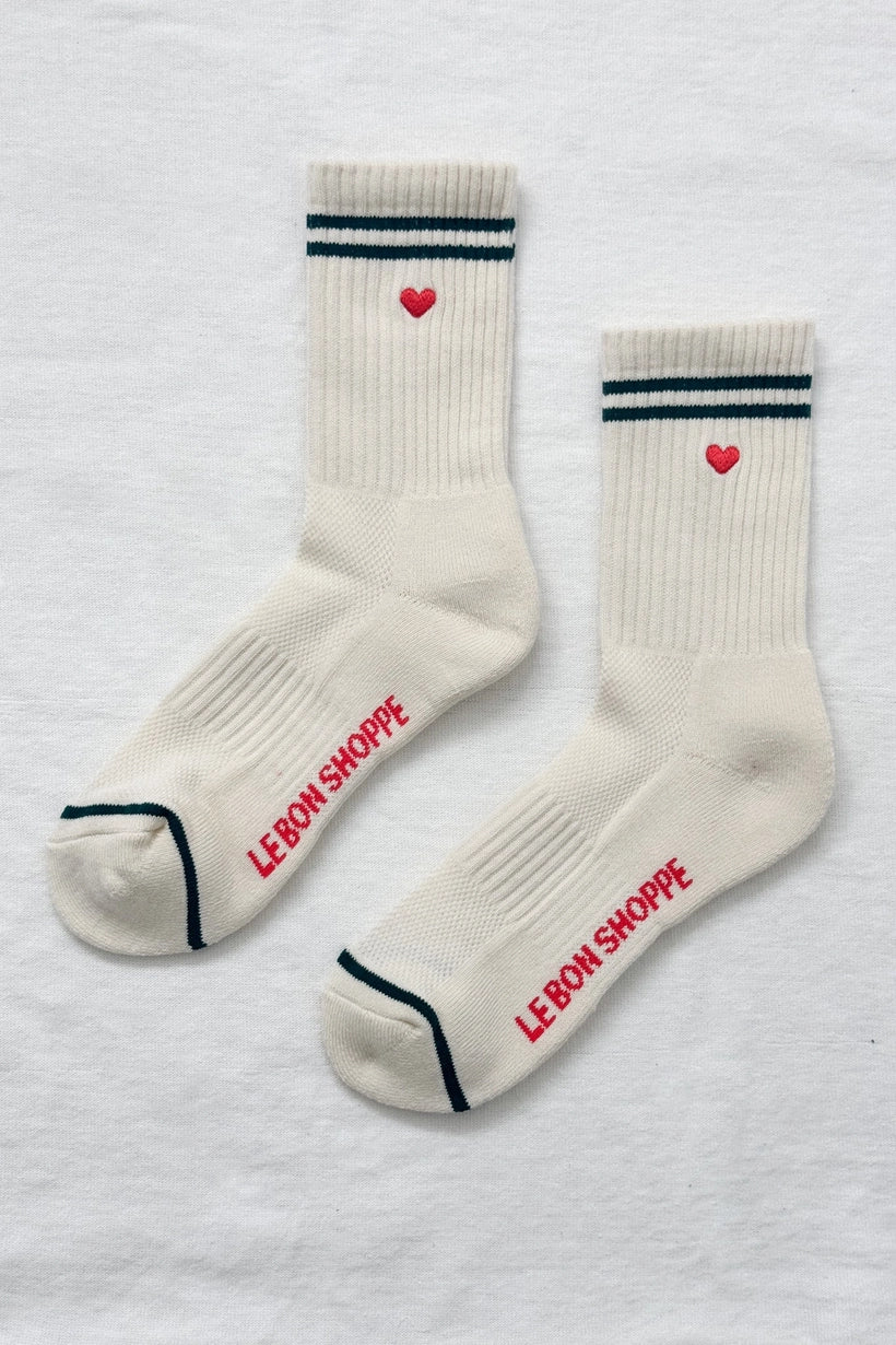 Embroidered Crew Socks