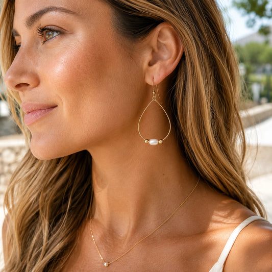Aster Teardrop Earring