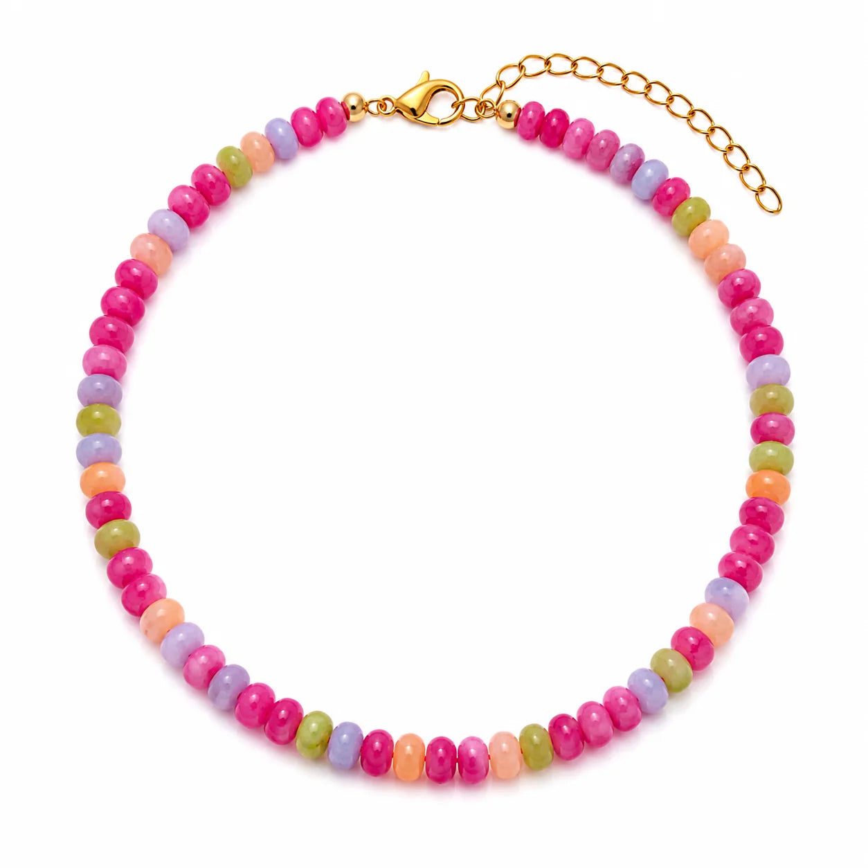 Rainbow Beaded Necklace