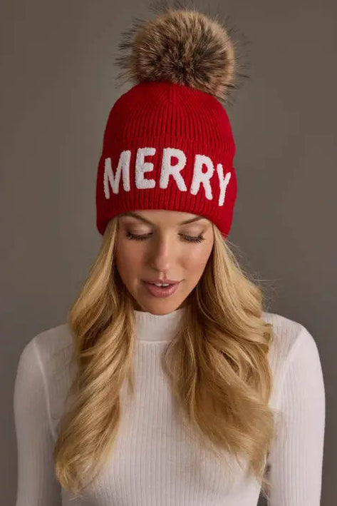 Merry Knit Pom Hat