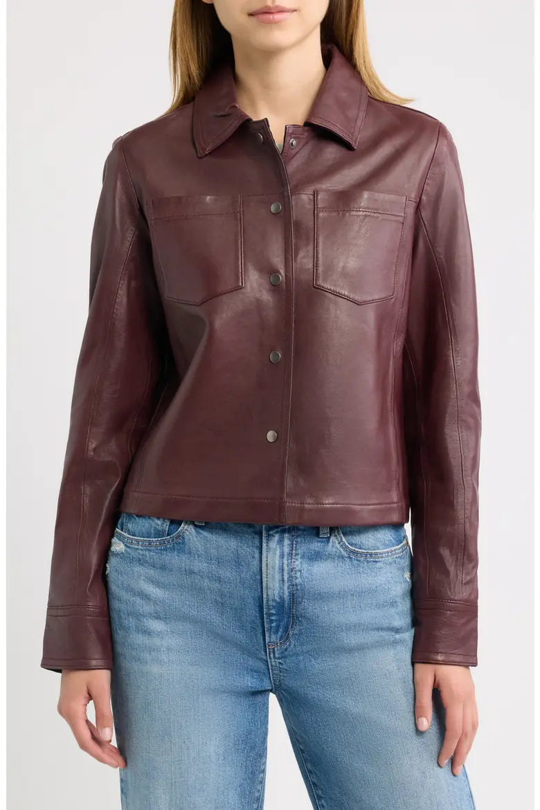 Lefei Lightweight Leather Jacket