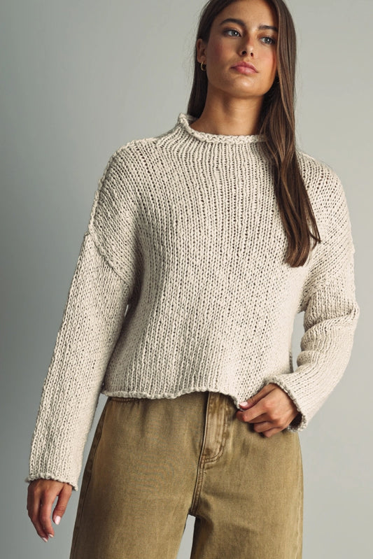 Roll Hemming Sweater