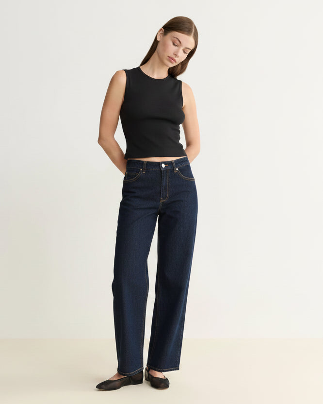 Soft Curve Barrel Jean