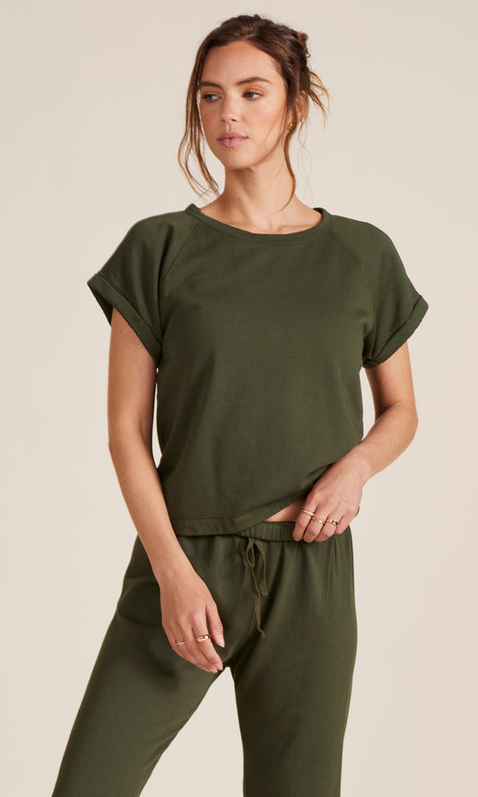 BOBI - Hunter Boatneck Roll Sleeve Raglan